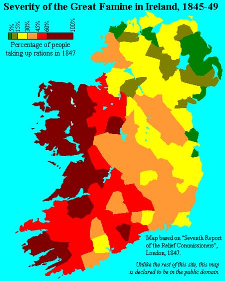 windbound the great famine map